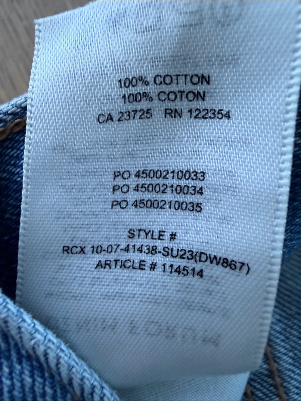 Aritzia Midi Denim Forum skirt sz 24 - Picture 12 of 12
